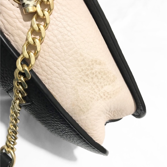 TORY Burch Chelsea Colorblock Snake Classic Flap Mini Crossbody Bag - Picture 13 of 16